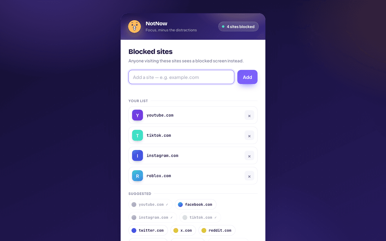 Your PIN-protected list